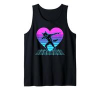Cuore Synthwave Lupo Dabbing Lupi Canotta