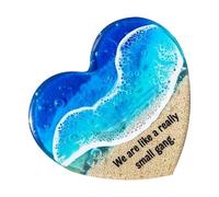 Cuore tascabile - Regalo souvenir "Io penso a te" per donne e amiche | Pietre a forma di cuore a tema, decorazione commemorativa per studenti, ufficio o festa