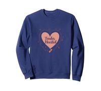 Cuore tenero: Sono Molto vulnerabile RN Emotional Art Felpa, Unisex per Adulti, Navy, L