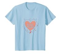 Cuore tenero: Sono Molto vulnerabile RN Emotional Art Maglietta, Bambini, Celeste, 12 Anni