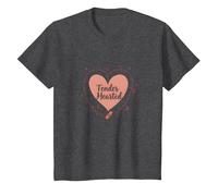 Cuore tenero: Sono Molto vulnerabile RN Emotional Art Maglietta, Bambini, Grigio Scuro, 2 Anni