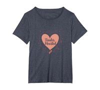 Cuore tenero: Sono Molto vulnerabile RN Emotional Art Maglietta, Donna Plus-Size, Pervinca, 1X