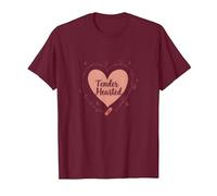 Cuore tenero: Sono Molto vulnerabile RN Emotional Art Maglietta, Uomo, Bordeaux, 3XL