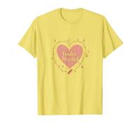 Cuore tenero: Sono Molto vulnerabile RN Emotional Art Maglietta, Uomo, Limone, L