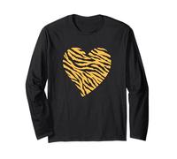 Cuore Tigre Animale Stampa San Valentino Maglia a Manica