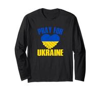 Cuore Ucraina Stand Con Ucraina Maglia a Manica