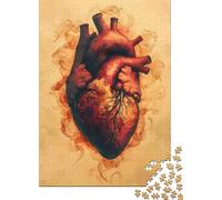 Cuore umano anatomico Puzzle 1000 Pezzi Carta per Adulti Scena anatomia medica Migliora la concentrazione Decorazione casa Antistress 70x50cm/1000pcs