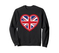 Cuore Union Jack, Amo Il Regno Unito, Inghilterra, Felpa
