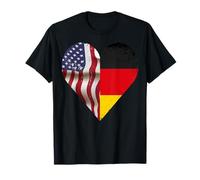 Cuore USA Germania - Design Dual Citizenship Maglietta