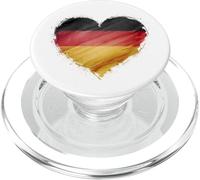Cuore vibrante bandiera tedesca colori Germania Fan PopSockets PopGrip per MagSafe