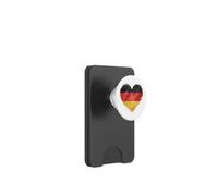 Cuore vibrante bandiera tedesca colori Germania Fan PopSockets PopWallet per MagSafe