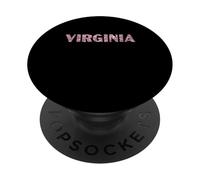 Cuore Virginia Rosa PopSockets PopGrip Adesivo