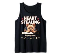 Cuore Yorkshire Terrier Dog divertente regalo Yorkie Puppy Canotta