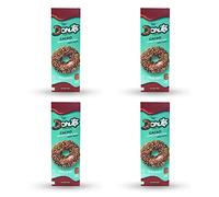 Cuorenero 3 Donuts al gusto CACAO, Senza glutine, Non fritti, Merenda al CACAO in pack da 4 X 111 gr