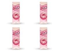 Cuorenero 3 Donuts al gusto FRAGOLA, Senza glutine, Non fritti, Merenda alla FRAGOLA in pack da 4 X 111 gr