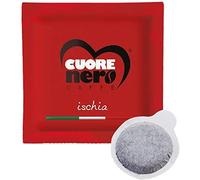 Cuorenero Caffè - 50 Cialde Caffè, Miscela Ischia, Cialde Compatibili ESE 44 mm da 7,5 g, Espresso Napoletano