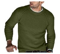 CUOREZ Maglione Uomo, Verde, M