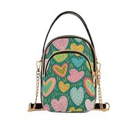 Cuori borsa a tracolla in pelle alla moda con borse multi tasche per le donne per il viaggio