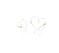 Cuori Con Ventosa Decorazione Macchina Sposi Wedding MatrimonioCf da 2 cuori