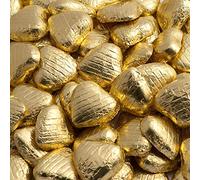 Cuori di cioccolato oro (confezione da 100)