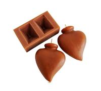 Cuori di miele in pack da 2 candele per riconciliazione e armonia - attiva il vincolo per un avvicinamento armonioso - rossa - Las Velas de Mariano