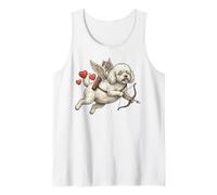 Cuori di San Valentino con Cane frisé Volante Bichon Frise Canotta