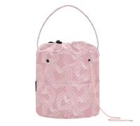 Cuori di San Valentino Linee Rosa Filato Borse Portatile Accessori per Maglieria per Strumento di Lavoro a Maglia Hilo para tejer bolsas
