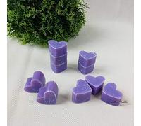 Cuori di sapone 10 pezzi mini - lavanda limone - Florex sapone per latte di pecora a forma di cuore, bomboniera