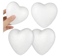 Cuori di Schiuma Chiari per Ragazzo Ragazza, Set da 3 Pezzi Decorativi | Sagoma a Cuore, Adatta a San Valentino e Natale, per Attività Creative e Addobbi Festivi