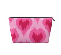 Cuori disegnati a mano in stile etnico, Borsa da toilette Borsa per trucco Borsa per cosmetici Borsa da toilette da viaggio portatile