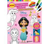 Cuori e corone. Principesse Disney. Cute stickers. Mini staccattacca e colora. Ediz. illustrata