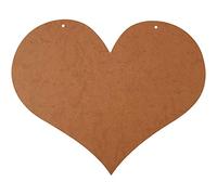 Cuori in MDF, 50 x 40 x 0,5 cm, 1 pezzo