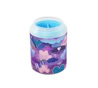 Cuori Nuvole Vapore Stile Onda Blu Viola Portatile Cane Rondella del Piede Setole Morbido Silicone Piedi Macchina di Pulizia Adatto per Piccoli, Medie e Grandi Cani