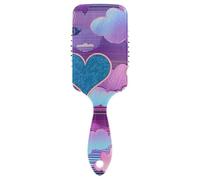 Cuori Nuvole Vapore Wave Style Blu Viola spazzola liscia capelli ricci testa massaggiatore cuoio capelluto per capelli lisci con manico ergonomico cepillo para peinar