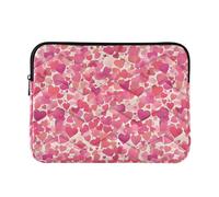 Cuori Rosa Viola Acquerello Del Manicotto Del Computer Portatile Borse Con Cerniera 13 Pollice 14 Pollice Donne Uomini