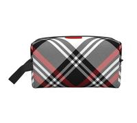Cuori scozzesi di San Valentino, Borsa per il trucco Borsa per cosmetici Borsa da viaggio portatile da viaggio Borsa per trucco Organizer