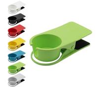 Cup Clip Drink Holder Beach Chair Cruise, Drink Holder for Beach Chair, Personalized Cup Clip Drinks Holders Chairs for Water Drinks Beverage Soda Coffee Mug (Green)