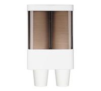 Cup Dispenser Wall Mount - Double Cylinders Storage Rack, Coffee Organizer Home Kitchen, Restaurant Cafe Bar Breakroom Party | Home Kitchen Restaurant Cafe Bar Breakroom Party Hotel Catering Event