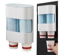 Cup Dispenser Wall Mount, Pull-Type Tube Holder Rack, Space-Saving Bottle Organizer per la casa, Kitchen, Events, Ideale per feste di Halloween