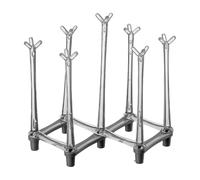 Cup Drying Rack - 9.65x7.28 Inches Cup Holder for Home | Draining Cups Holder | Glass Bottle Drying Rack | Countertop Bottle DryingRack | Reusable Space Saving Adjustable Racks with non-Slip Bottom