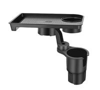 Cup Holder Expander, Car Drink Tray, Snack Organizer, Responsive Portable Multi Slot Adapter, Interactive Secure Rotating Base for Milk Tea, Fries, Burgers, on The Go Cars Dining 2,95 pollici
