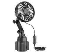 Cup Holder Fan - USB Powered Car Cooling Fan with Strong Airflow