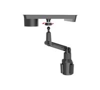 Cup Holder Food Tray - Car Cup Holder Tray | Car Cups Holders Trays Table, Shockproof 360 Degrees Rotating Table Extender For Taxi Drivers Road Trip Truck Riding Eating Lunch