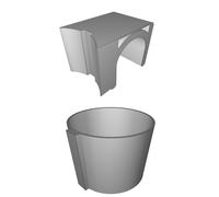 Cup Holder for Above Ground Pool - Two-Piece Mounting Bracket