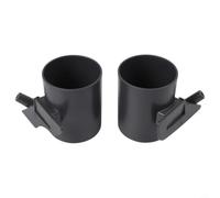 Cup Holder Insert For per tesla Model 3 New Version, ABS Black | ABS Plastic, Custom Fit For New Model 3, Organised Storage, Easy Tool-free Install, 4-pack, 8cm Diameter