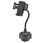 Cup Holder Phone Mount - Car Phone Holder - 2-in-1 Adjustable Cellphone Cradle For Car RV | Bendable Expandable Base Smartphone Mount Compatible With All Smartphones For Vehicle Driving, Travel