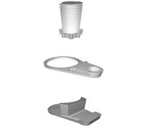 Cup Holder Universal Clamp-on for Multiple Surfaces Beverage Support Attachment