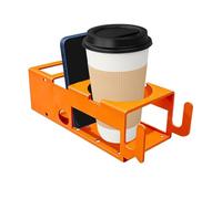 Cup Holder, Woodworking Organizer Rack with Phone Slot & Garage Shelving with Hooks, Heavy-Duty Storage Solution for Home Garage Workshop Construction Site Warehouse Basement Job Site Tool Room