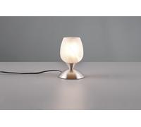 CUP II LAMPADA IN ACCIAIO E VETRO CALICE ALABASTRO H.18CM 1 LUCE ATTACCO E14