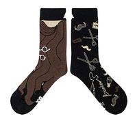 cup of sox Beard Calzini Colorati, Brun, 41-44 Unisex
